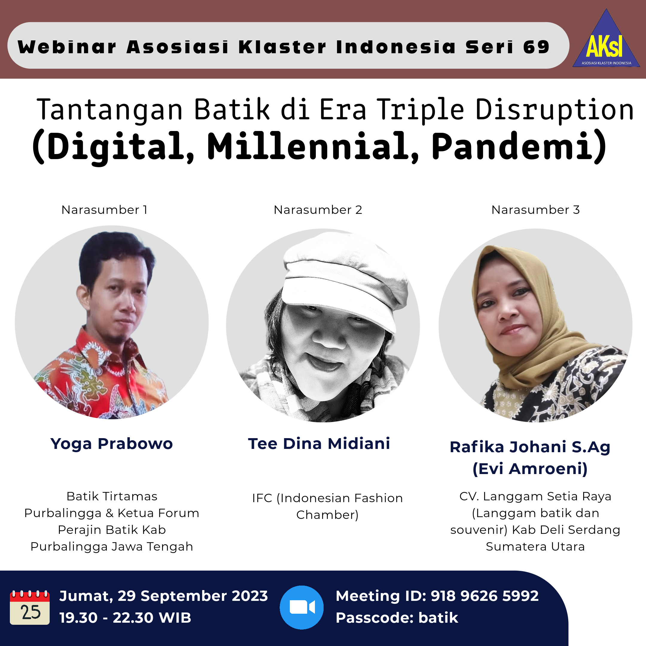 Tantangan Batik di Era Triple Disruption (Digital, Millennial, Pandemi)